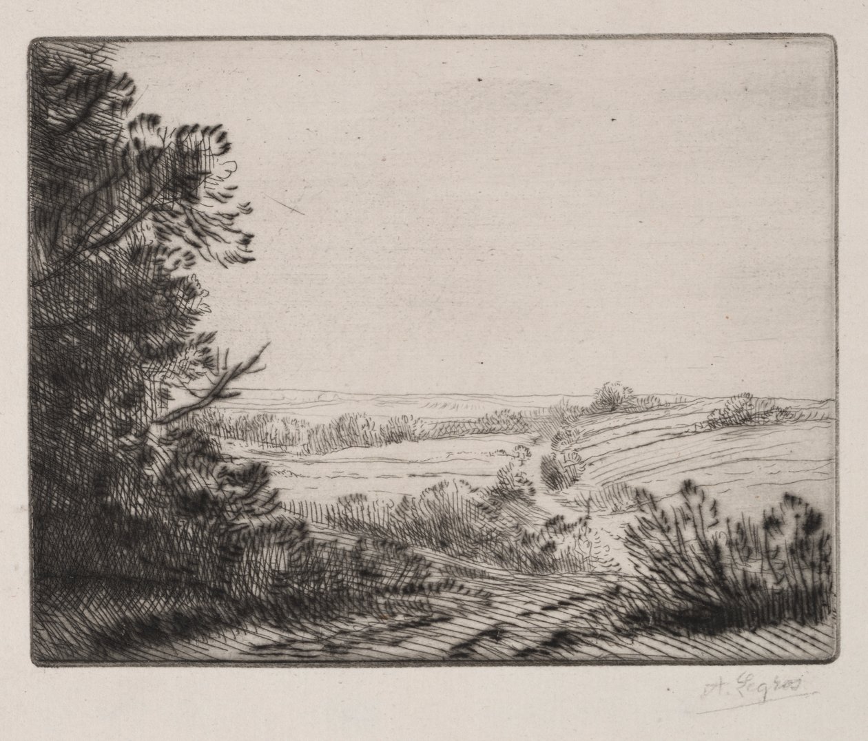 Landschaft von Alphonse Legros