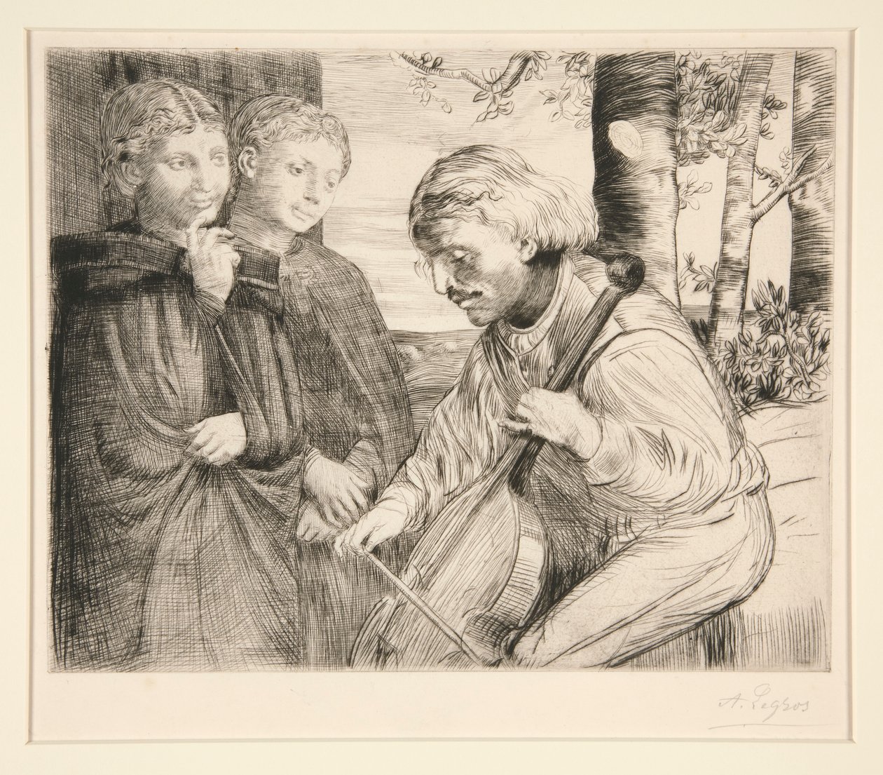 Der Violenspieler von Alphonse Legros
