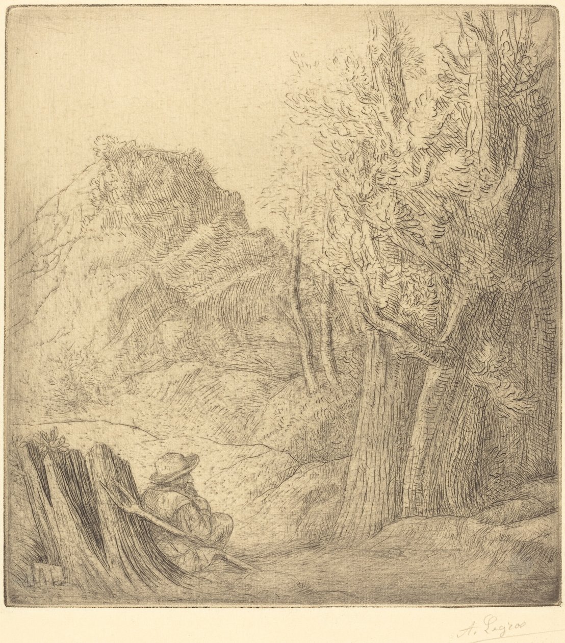 Altes Dorf von Alphonse Legros
