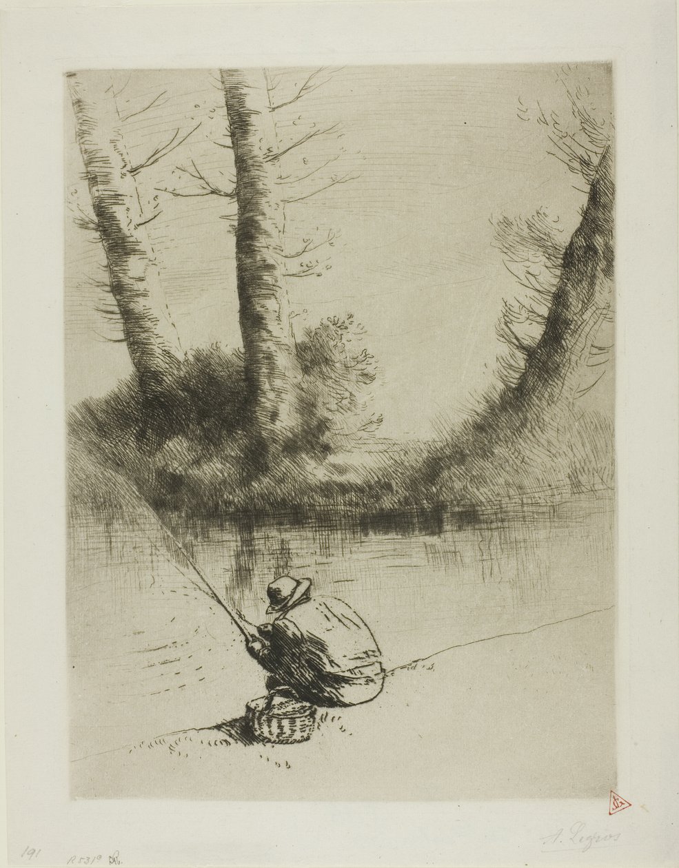 Stangenfischer von Alphonse Legros