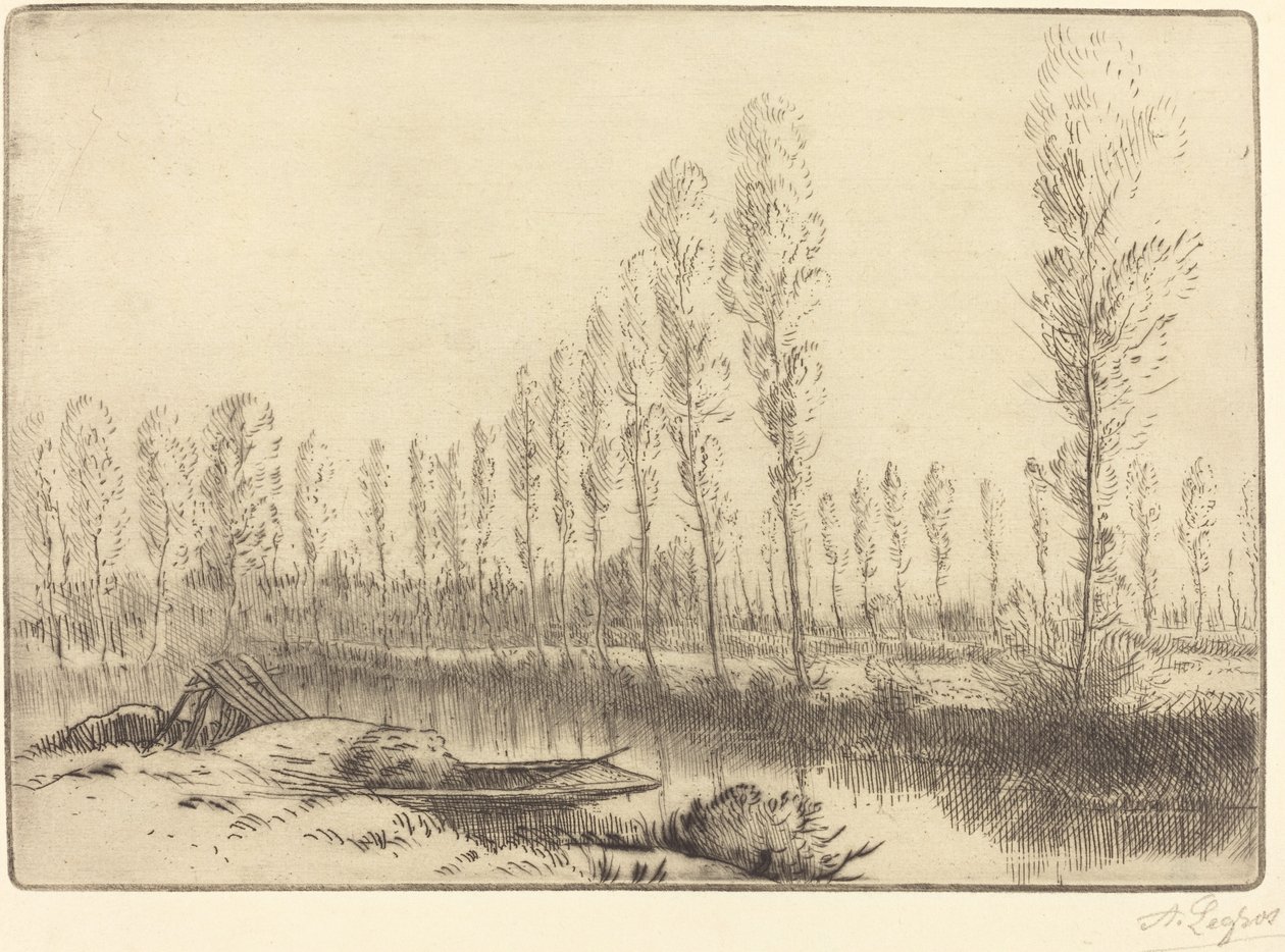 Pappeln bei Amiens von Alphonse Legros