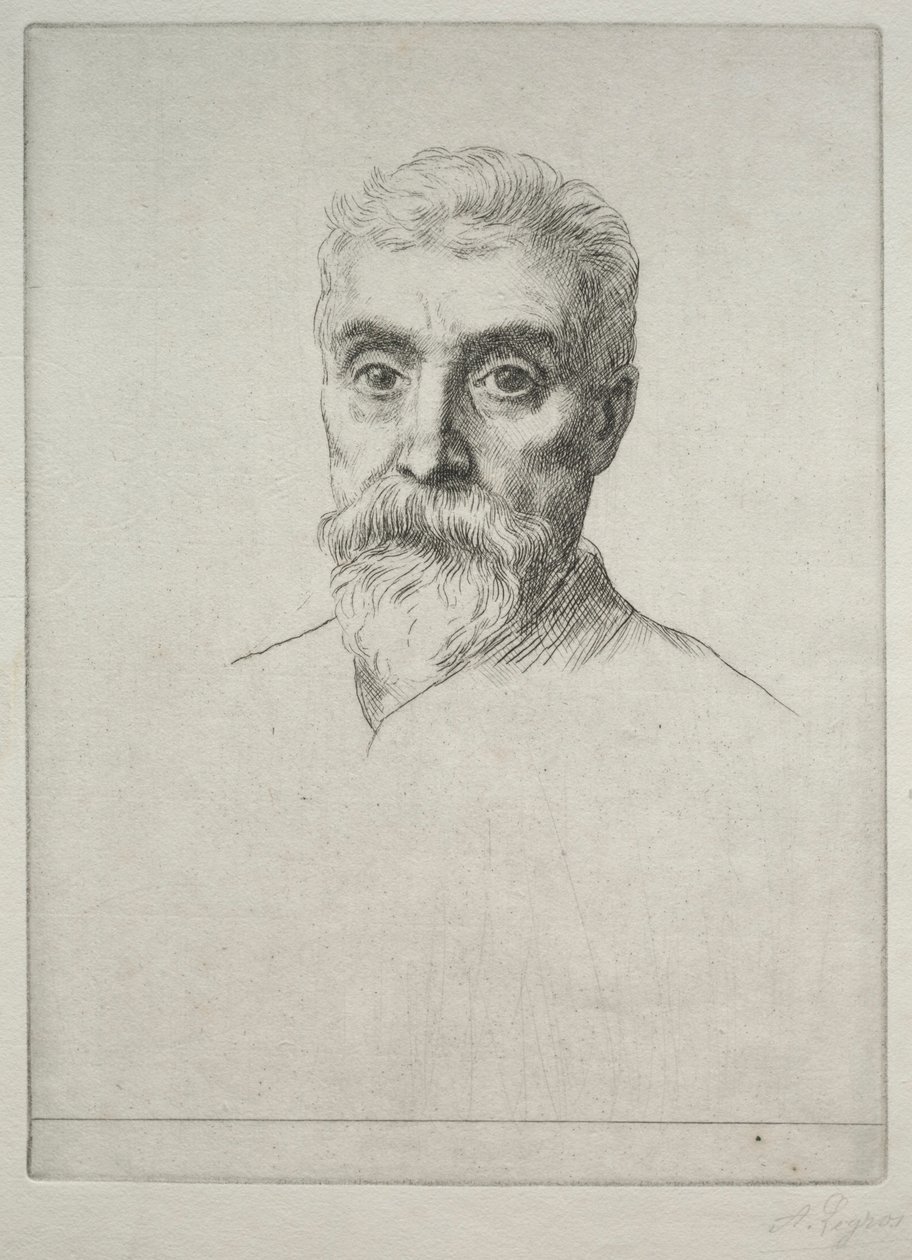 Porträt von Sir Hiram S. Maxim von Alphonse Legros