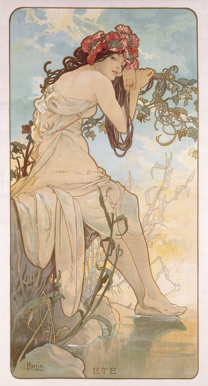 Sommer; Ete, ca. 1896 von Alphonse Mucha