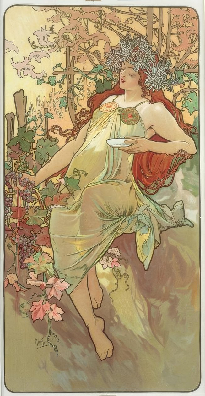 Herbst von Alphonse Mucha