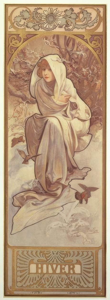 Winter von Alphonse Mucha