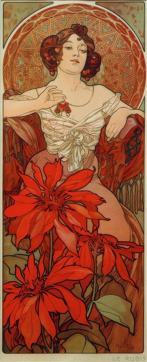 Rubin von Alphonse Mucha