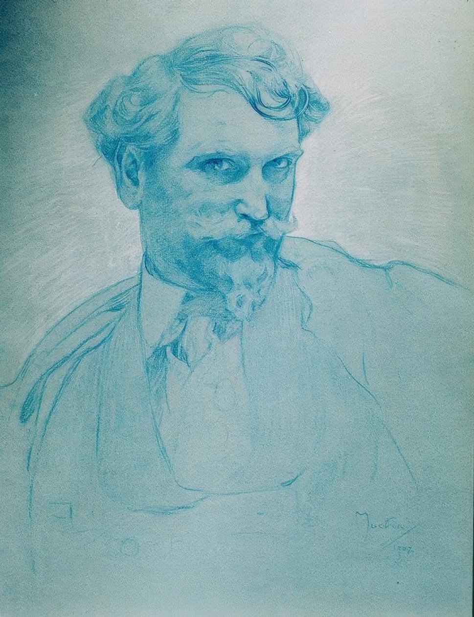 Selbstporträt von Alphonse Mucha