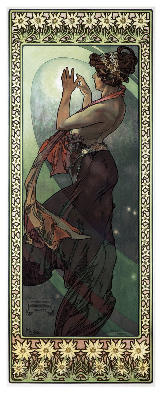 Sterne: Der Mond von Alphonse Mucha