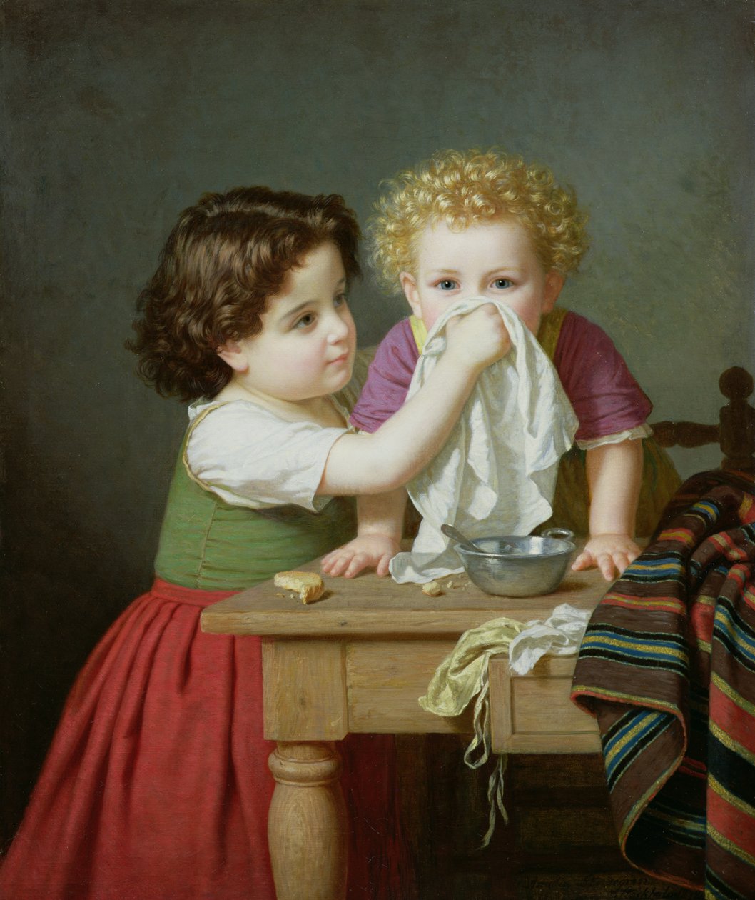Mütterlicher Instinkt, 1872 von Amalia Lindegren