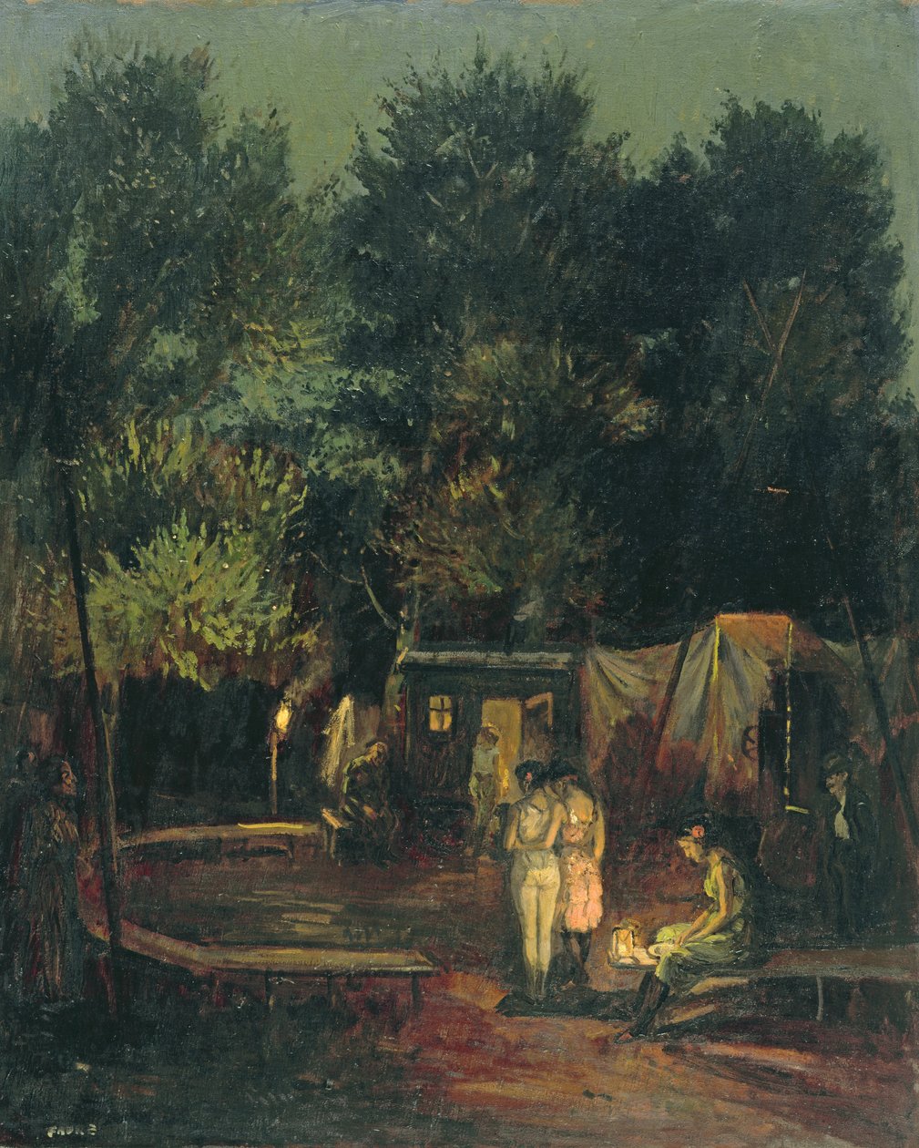 Zirkus unter Bäumen, 1912 von Amandus Faure