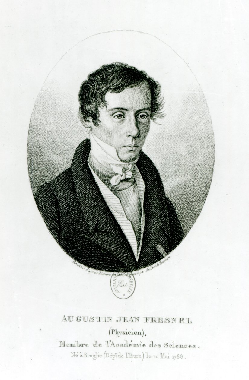 Augustin Jean Fresnel (1788-1827) 1825 von Ambroise Tardieu