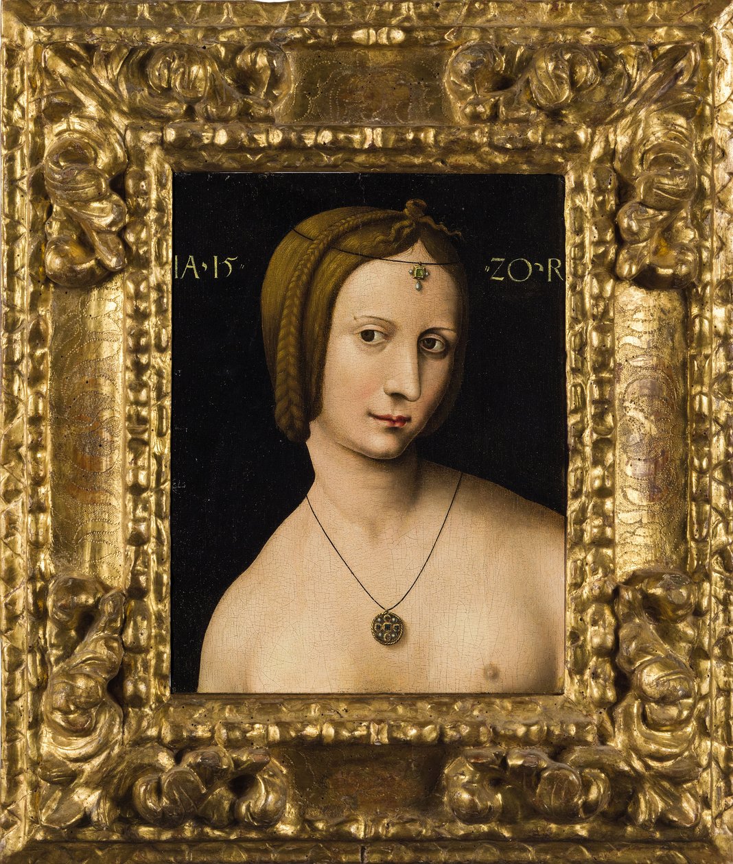 Porträt einer Dame, 1520 von Ambrosius Benson