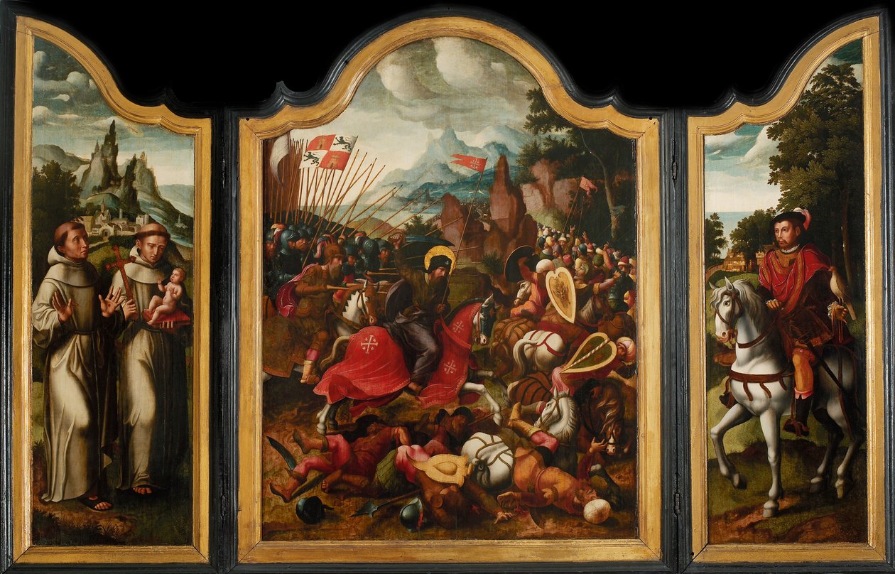 Die Schlacht von Clavijo von Ambrosius Benson