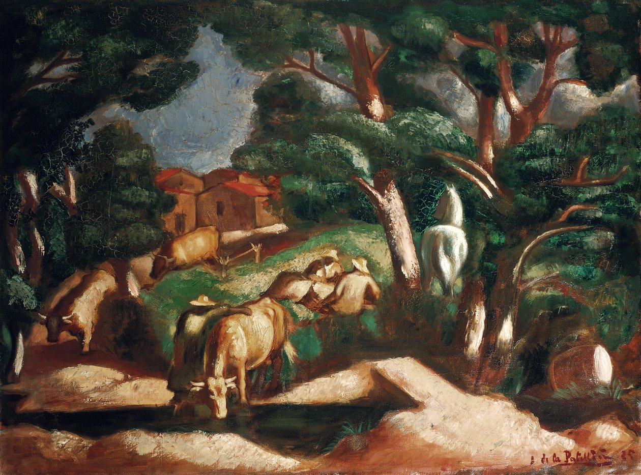 Die Rast auf dem Land, 1925 von Amedee de La Patelliere