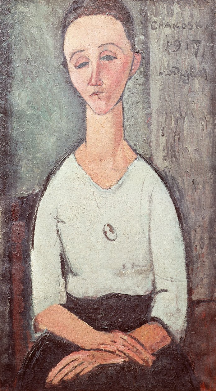 Porträt von Madame Chakowska, 1917 von Amedeo Modigliani