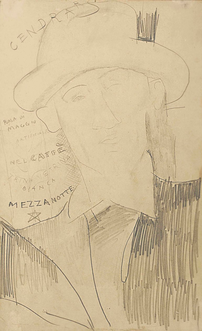 Porträt von Blaise Cendrars, ca. 1916-18 von Amedeo Modigliani