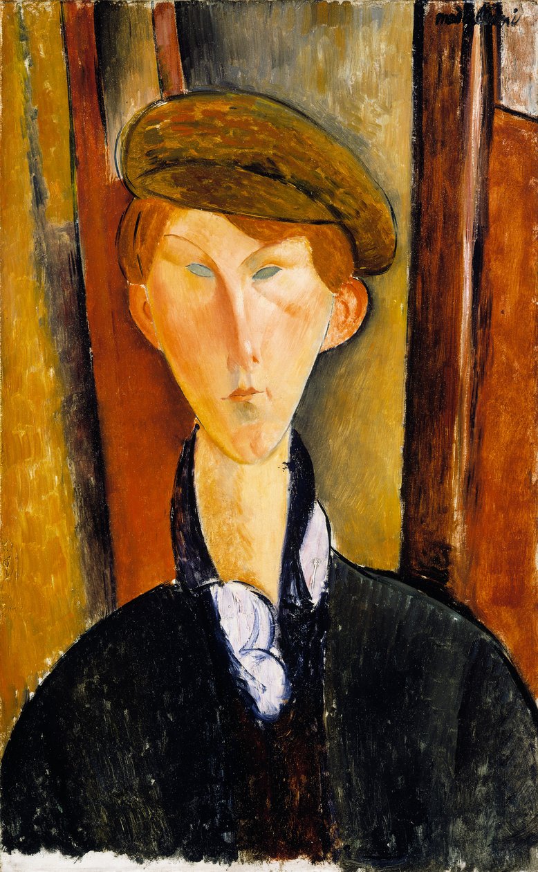 Junger Mann mit Mütze von Amedeo Modigliani
