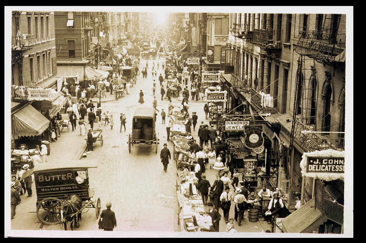 Ostwärts auf den Rivington und Orchard Streets, 1905 von American Photographer