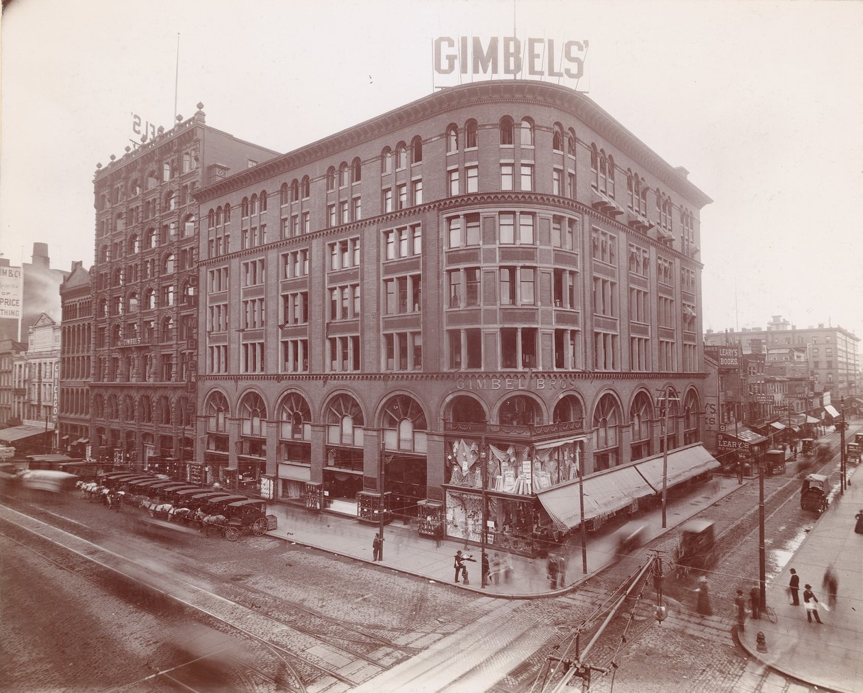 Gimbel Brothers, Market Street an der 9th, Südostecke, 1899 von American Photographer