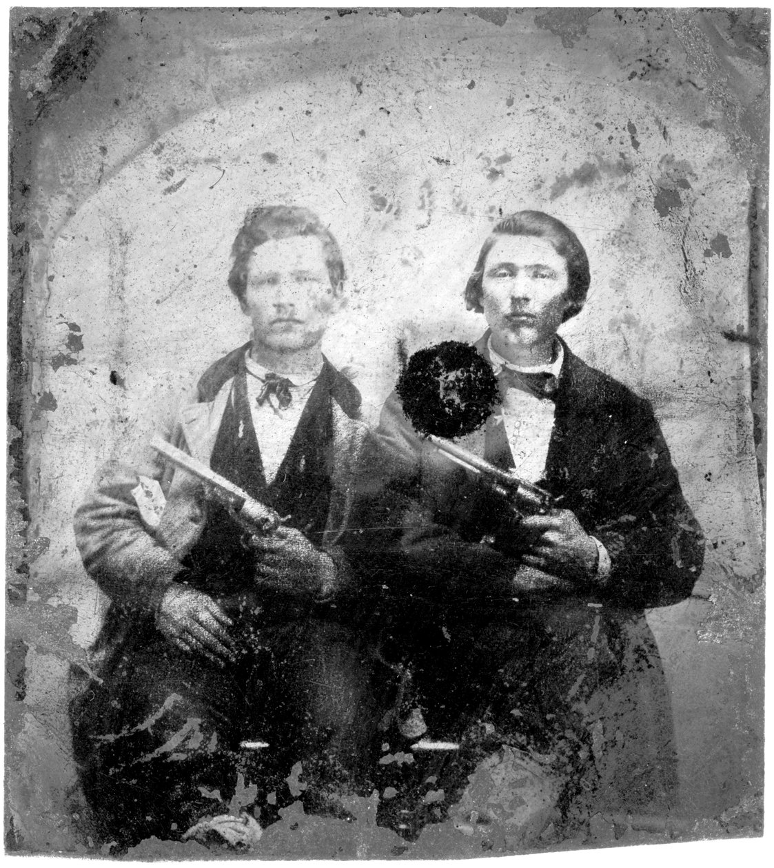 Jesse und Frank James, ca. 1866-76 von American Photographer