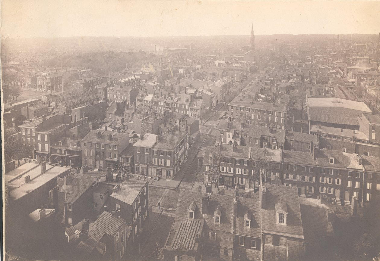 Panorama von Philadelphia, Ostansicht - West vom Schutzturm, 1870 von American Photographer