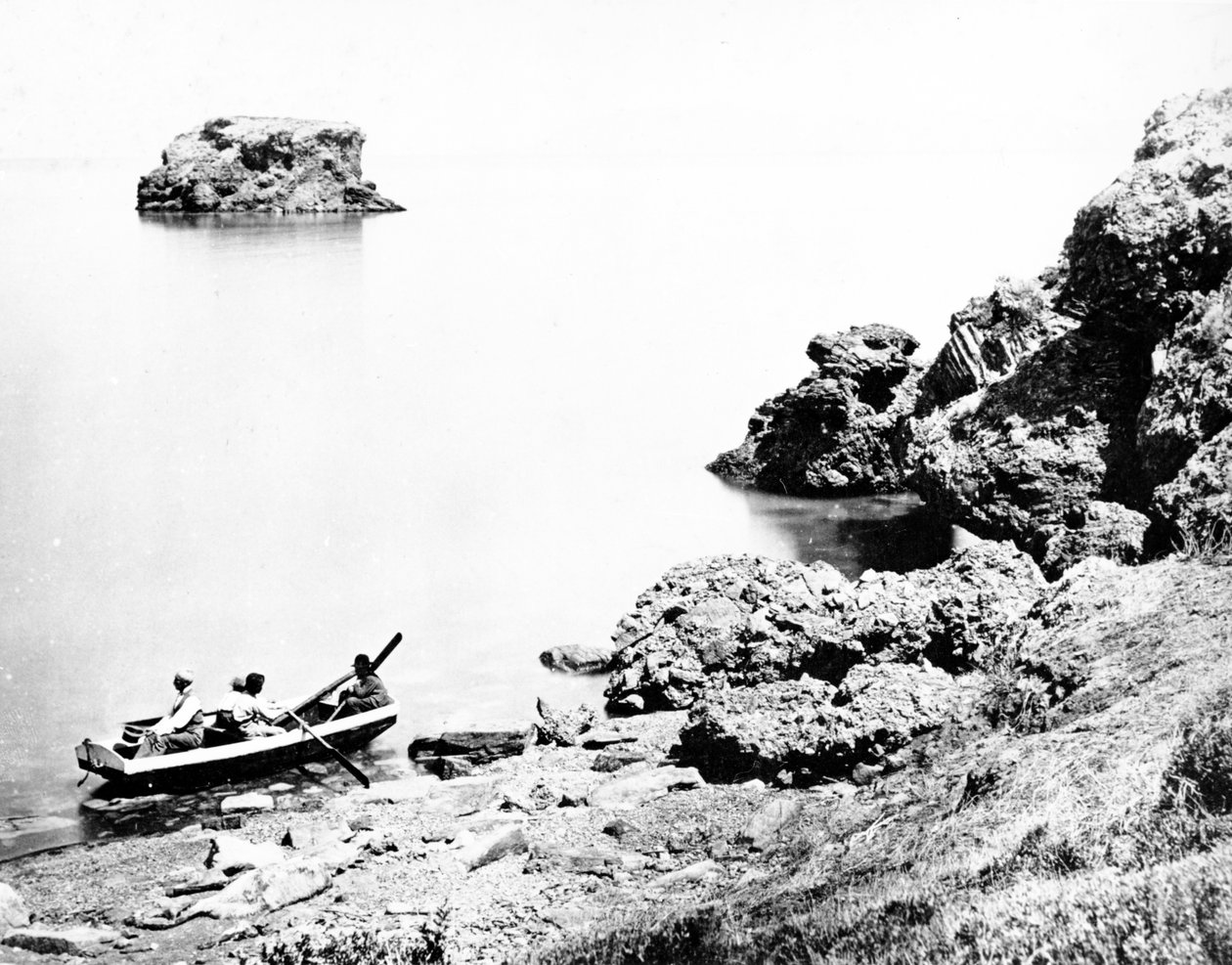 Der Große Salzsee, Utah, um 1870er von American Photographer
