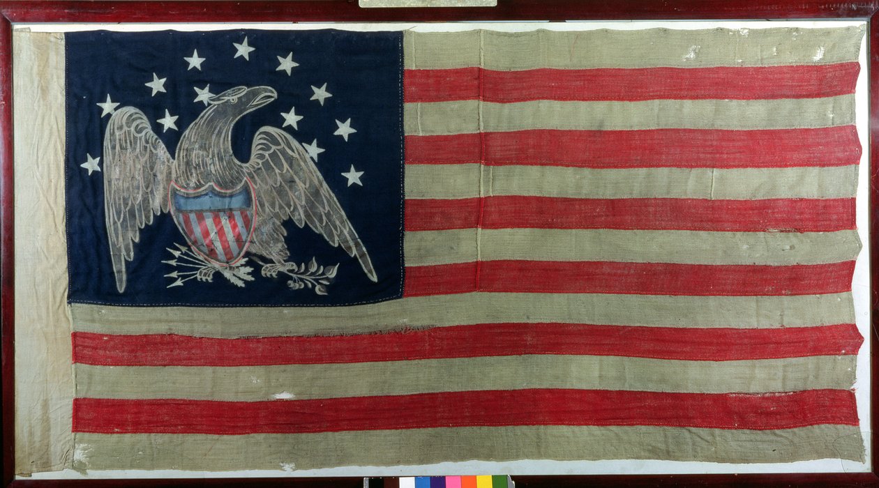 Amerikanische Flagge, ca. 1781 von American School