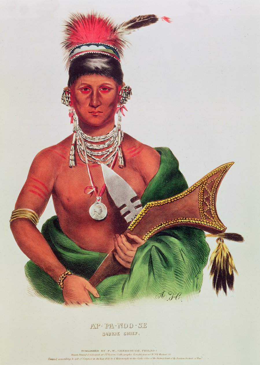 Ap-Pa-Noo-Se, Saukie-Häuptling von American School