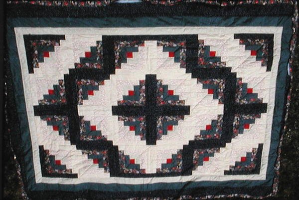 Scheunenaufbau Quilt, 1884 von American School