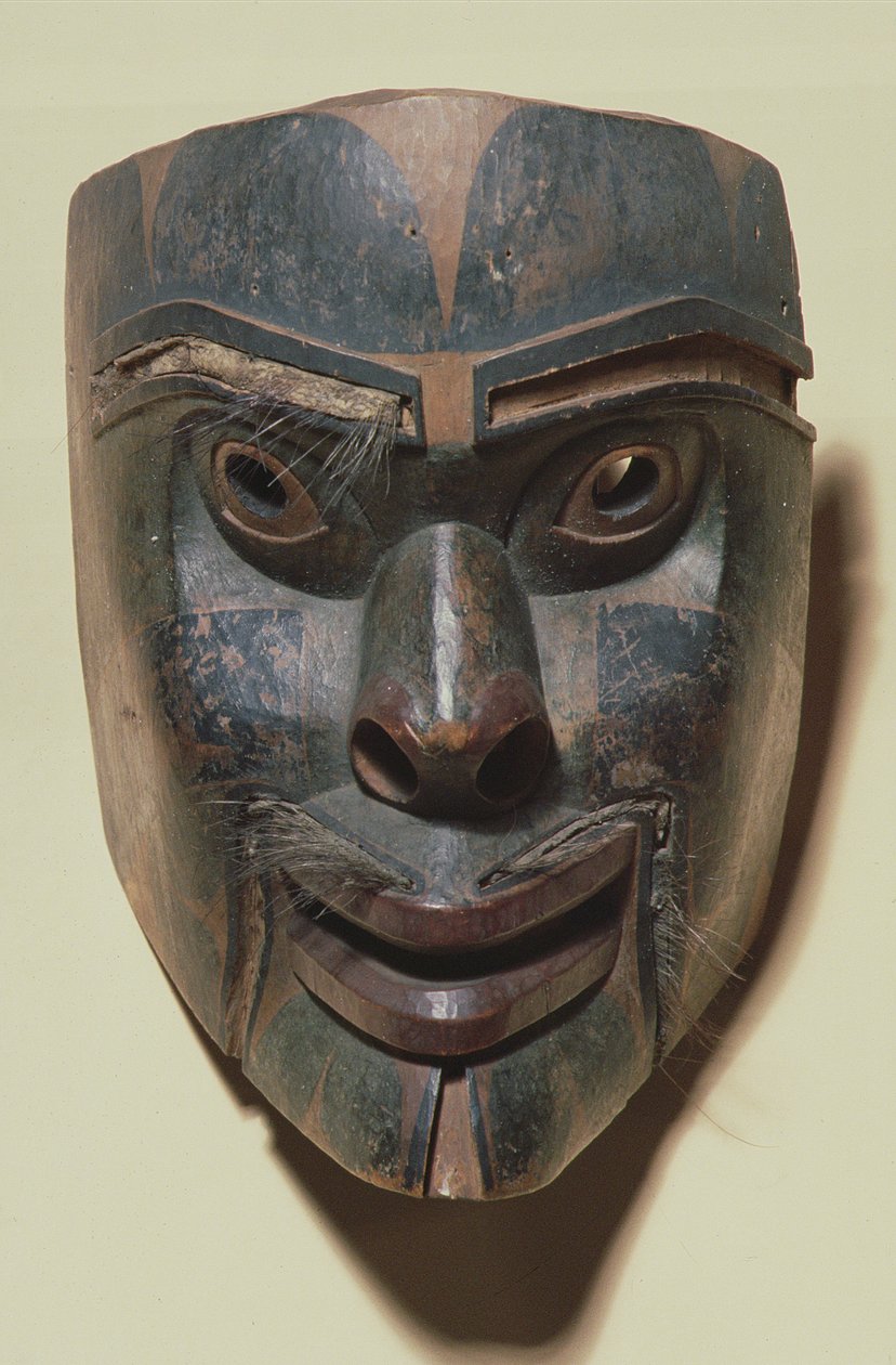 Kwakiutl-Menschenmaske, ca. 1875 von American School