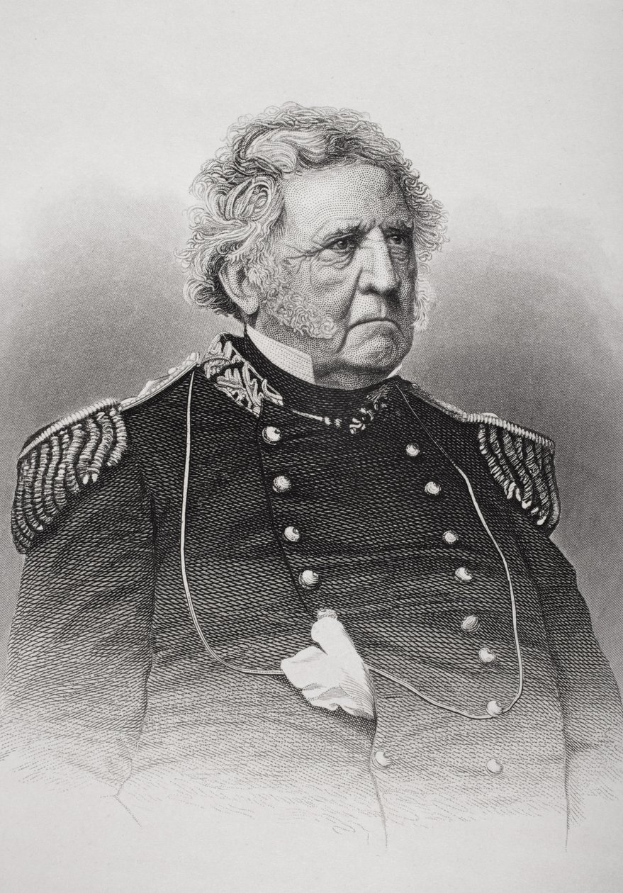 Porträt von Winfield Scott (1786-1866) von American School