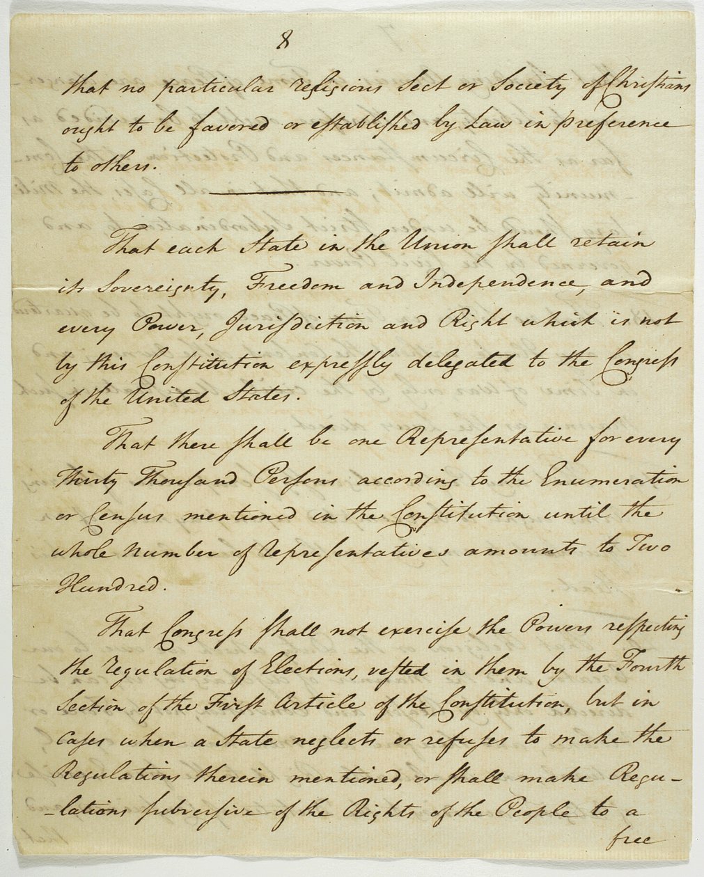 Die Bill of Rights, Kopie unterzeichnet in Federal Hall, 1789 von American School
