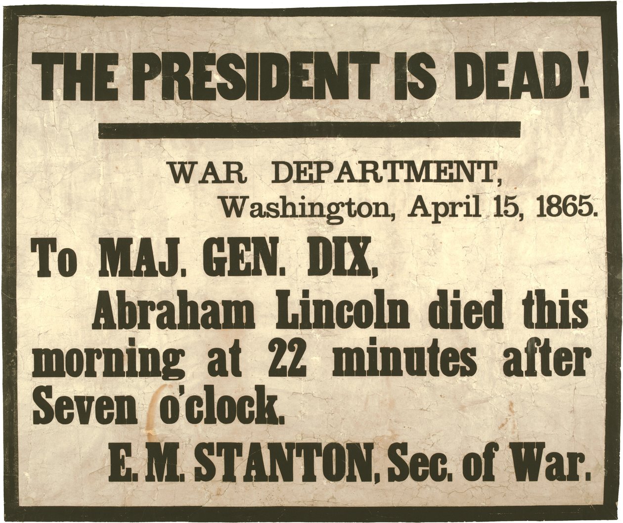 Der Präsident ist tot, 15. April 1865 von American School
