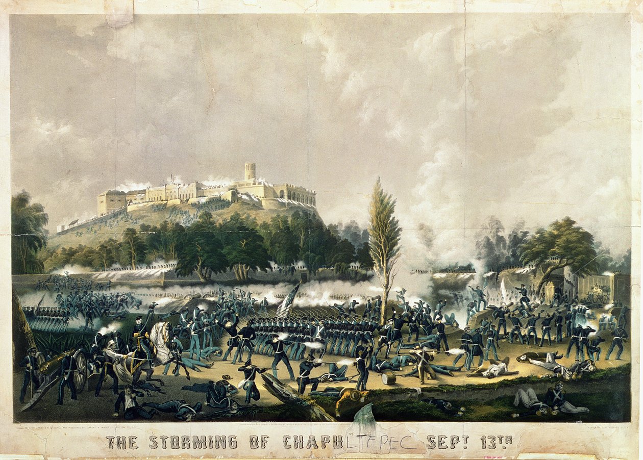 Der Sturm auf Chapultepec, 13. September 1847 von American School