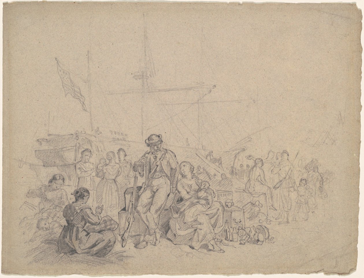 Hafenszene von American 19th Century