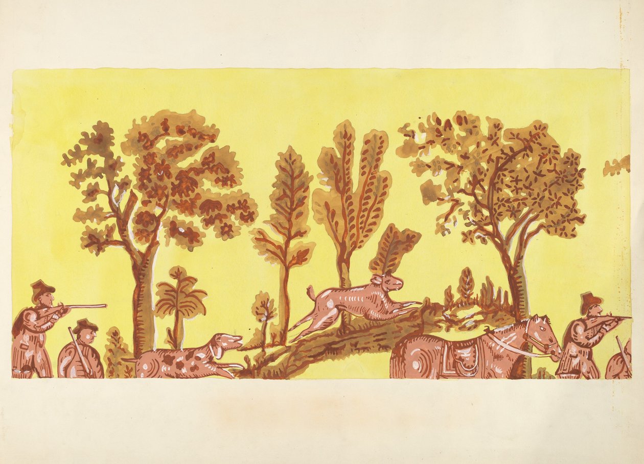 Bandbox-Design (Kaninchenjagd) von American 20th Century