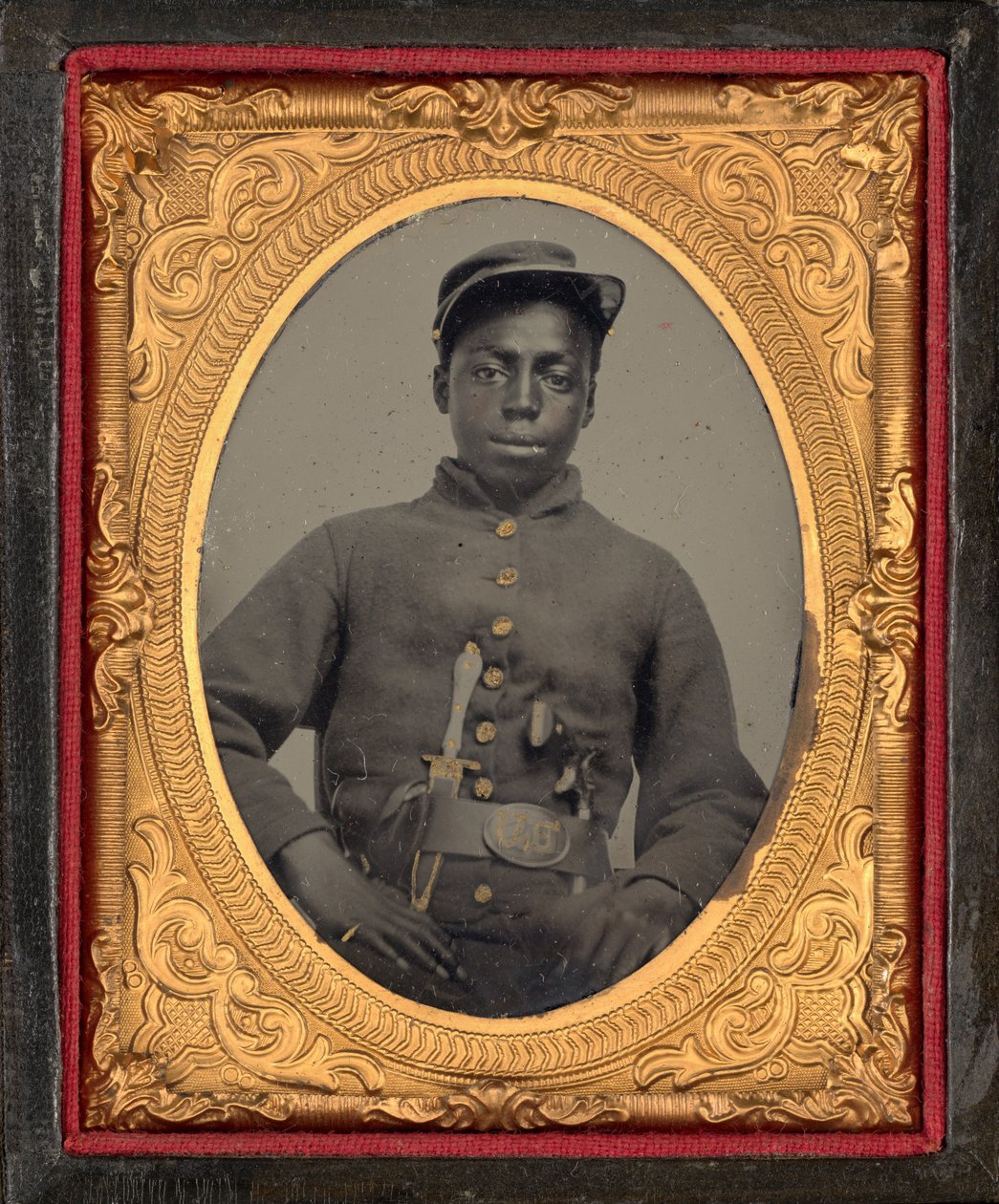 Porträt eines Soldaten von American Photographer