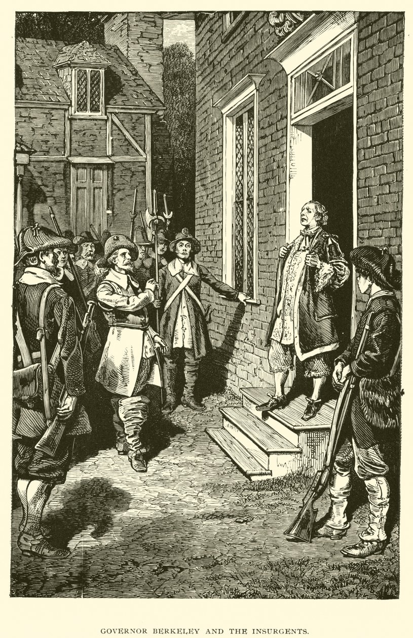 Gouverneur Berkeley und die Aufständischen von American School