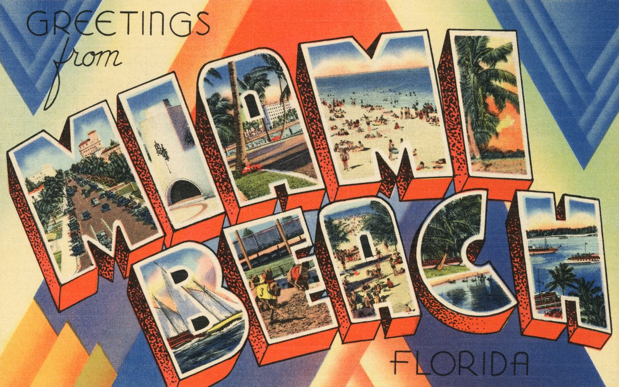 Grüße aus Miami Beach, Florida von American School
