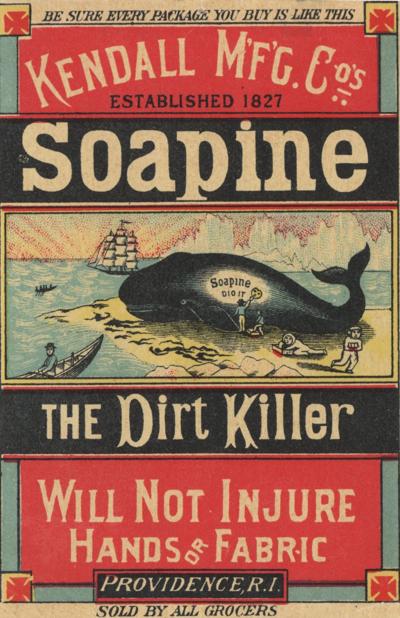 Plakatwerbung für Kendall Mfg. Cos Soapine, ca. 1890 von American School