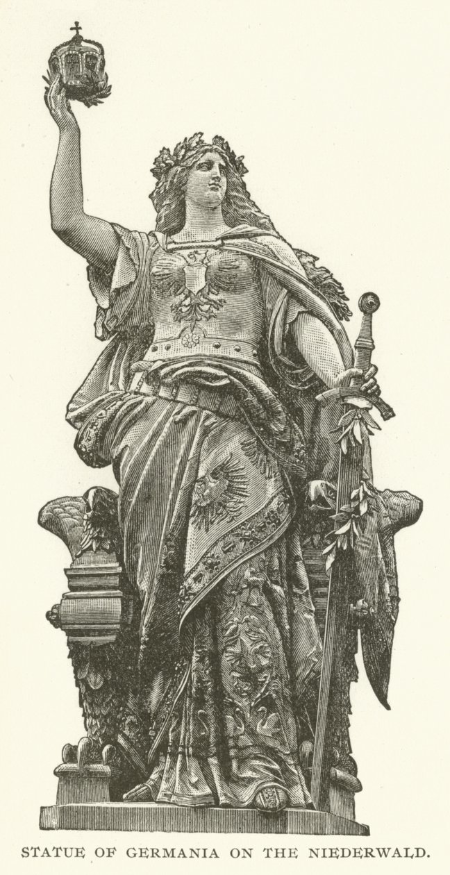 Statue der Germania auf dem Niederwald von American School