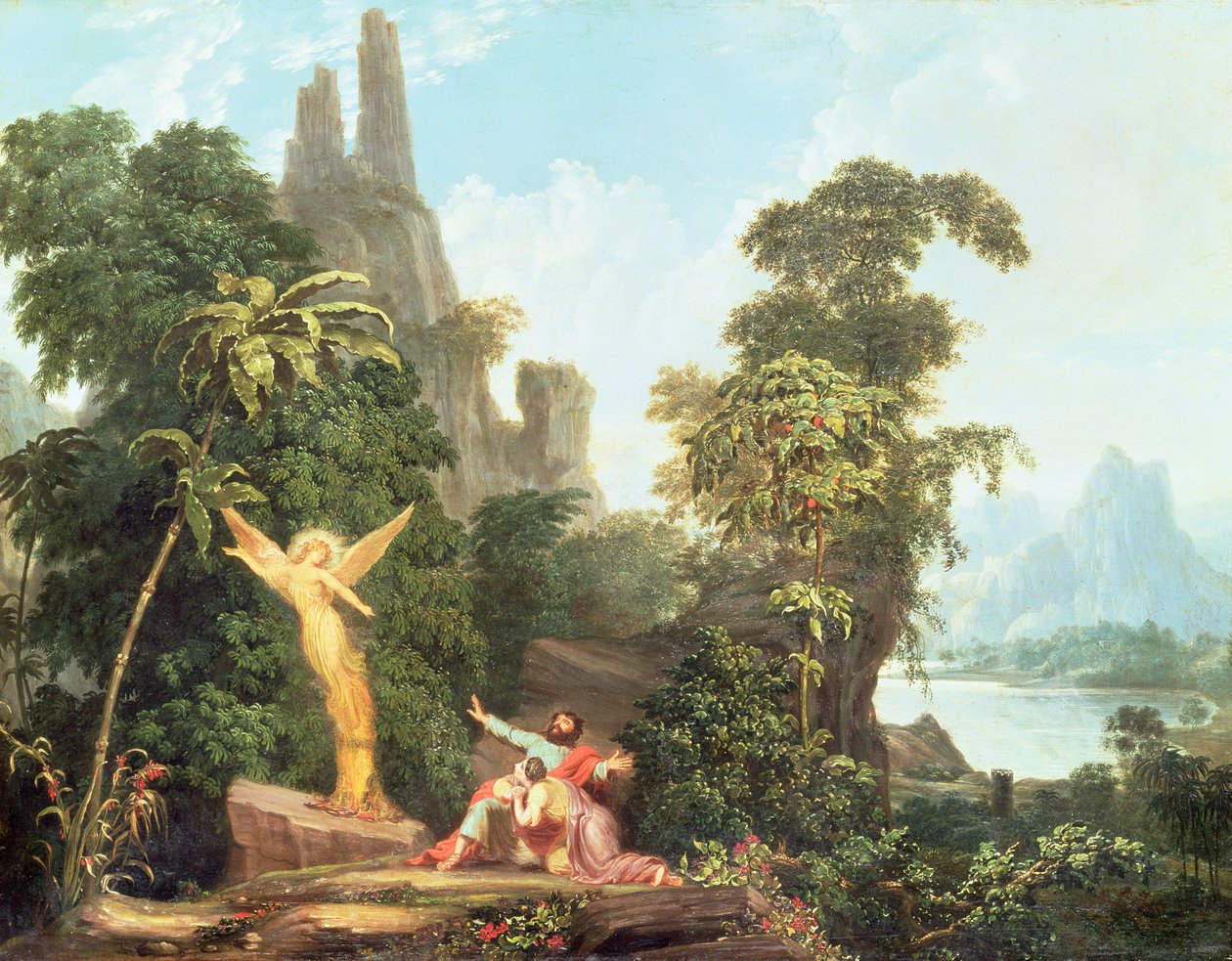 Der Engel erscheint Manoah von American School