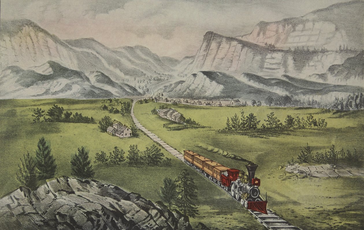 Der Große Westen, veröffentlicht 1870, Currier & Ives von American School