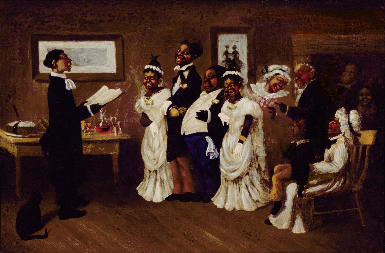 Die Hochzeit, ca.1850 von American School