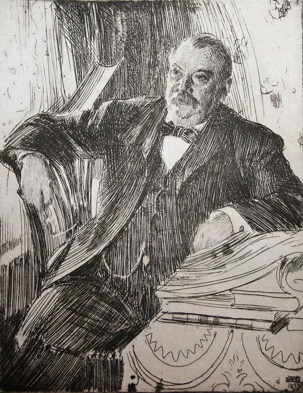 Präsident Grover Cleveland von Anders Leonard Zorn