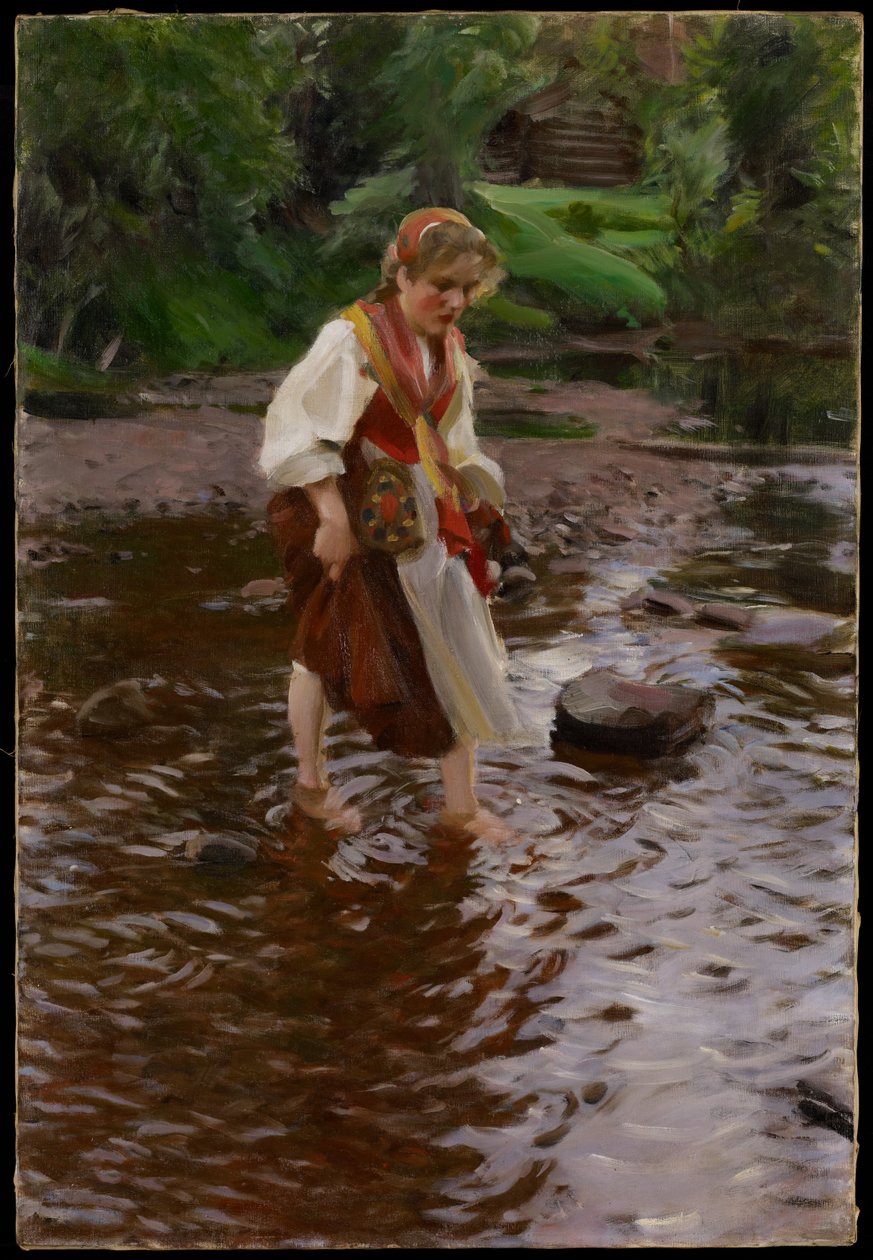 Das Mädchen aus Alvdalen, ca. 1911 von Anders Leonard Zorn