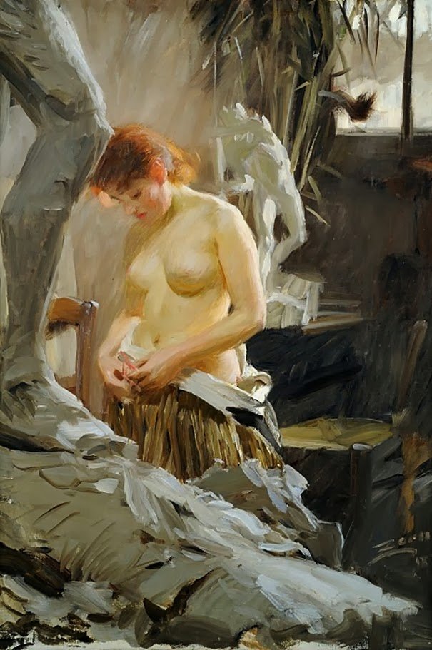 Im Atelier von Wikstrom von Anders Leonard Zorn