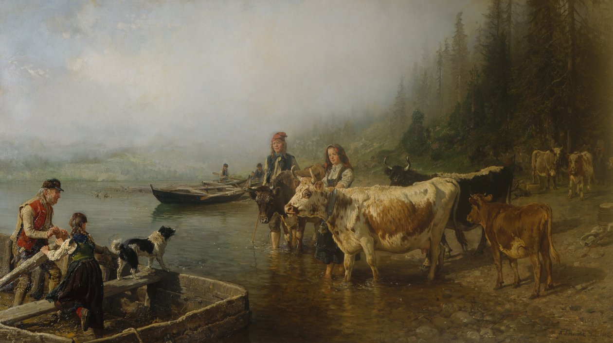 Fährstelle am See von Anders Askevold