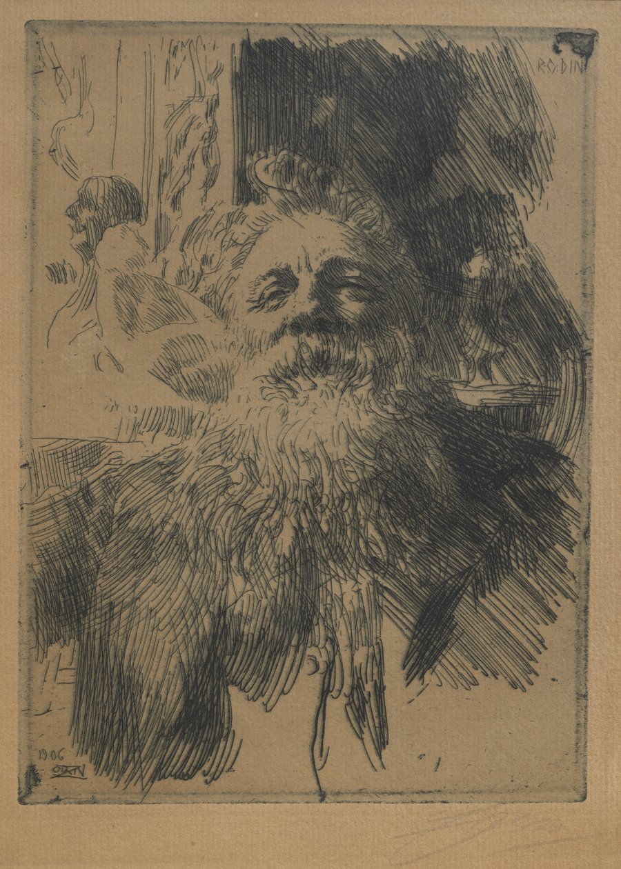 August Rodin von Anders Leonard Zorn