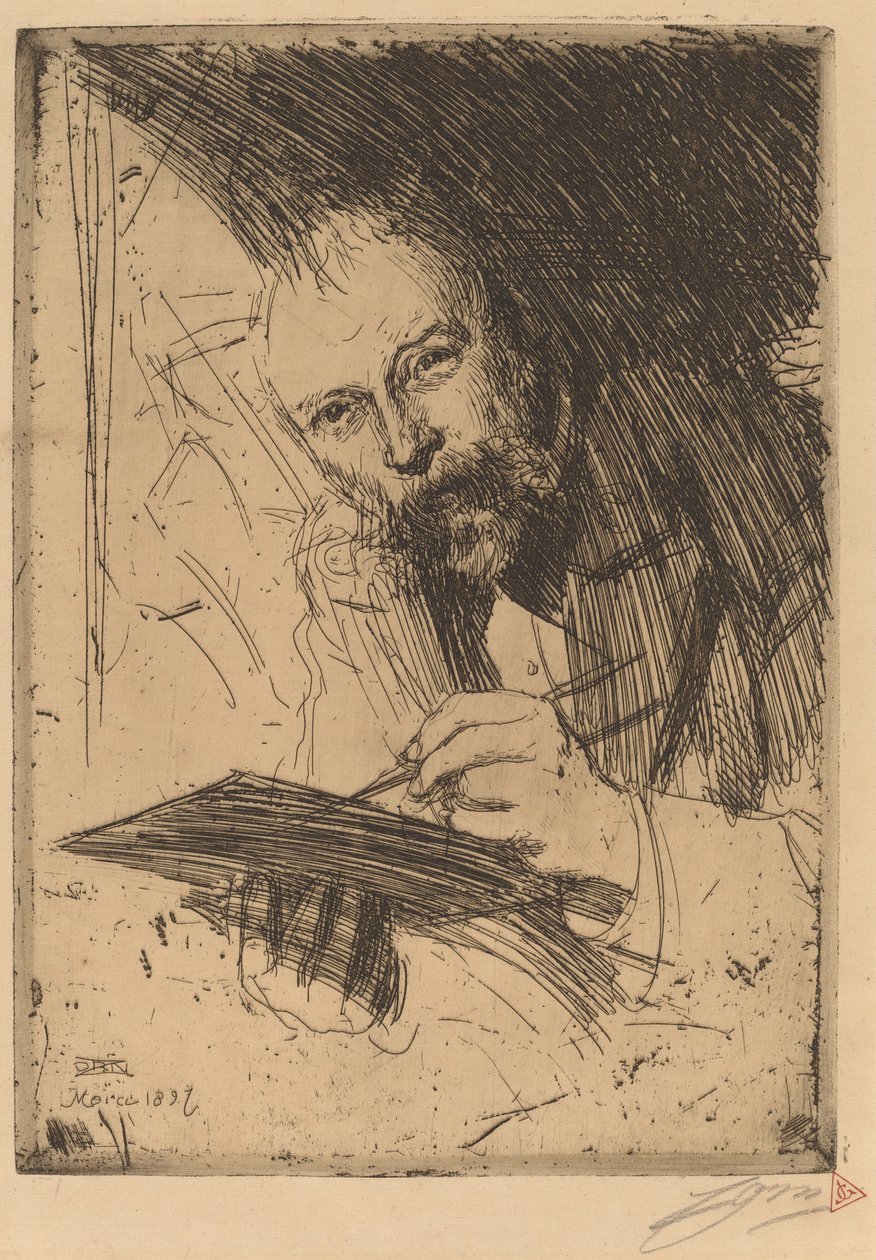 Carl Larsson, 1897 von Anders Leonard Zorn